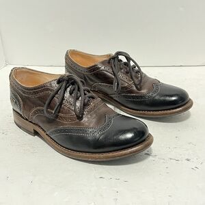 BED STU Women's Oxfords Wingtip Brogue Shoes Cobble 7.5